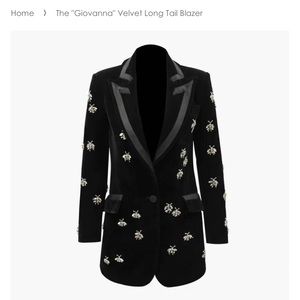 The "Giovanna Blazer" features golden bumble bees